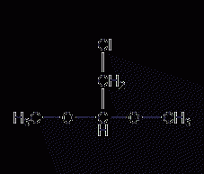 Chloroacetal dimethyl acetal structural formula