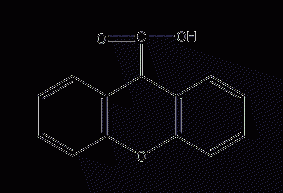 Xanthene-9-carboxylic acid structural formula