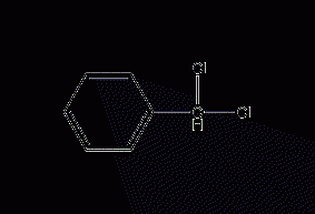 Structural formula of benzyl dichloride