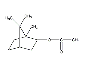 Isobornyl acetate structural formula