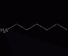 Hexylamine structural formula