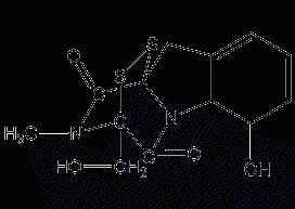 Gliotoxin structural formula