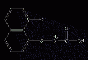 2-(8-chloro-1-naphthylthio)acetic acid structural formula