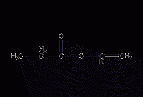 Structural formula of vinyl propionate