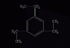 1,3,5-triethylbenzene structural formula