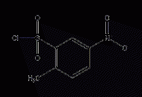 2-Methyl-5-nitrobenzenesulfonyl chloride structural formula