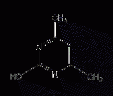 4,6-dimethyl-2-hydroxypyrimidine structural formula