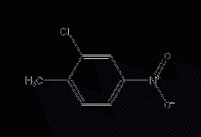 2-Chloro-4-nitrotoluene structural formula