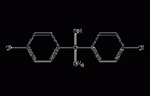 Structural formula of dicofol