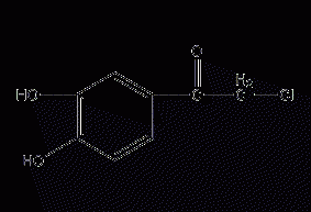 2-Chloro-3',4'-dihydroxyacetophenone structural formula