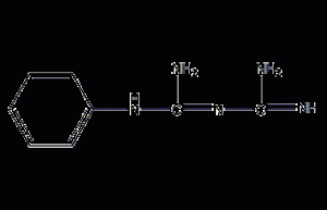 Phenyl biguanide structural formula