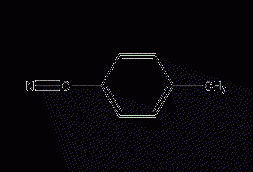 Structural formula of p-toluenenitrile