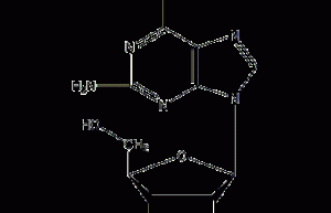 6-mercaptoguanine nucleoside structural formula