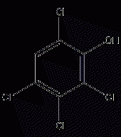 2,3,4,6-tetrachlorophenol structural formula