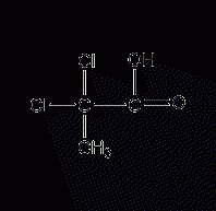 2,2-dichloropropionic acid structural formula