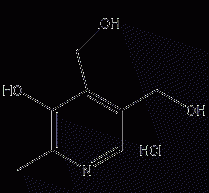 Pyridoxine hydrochloride structural formula