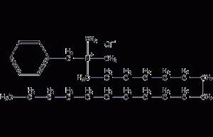 Structural formula of octadecylbenzyldimethylammonium chloride