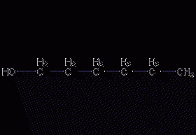 1-hexanol structural formula