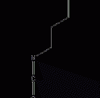 Butyl isocyanate structural formula