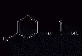 1,3-phenylene glycol monoacetate structural formula