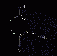 4-chloro-3-methylphenol structural formula