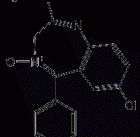 Chlorazepam structural formula