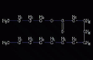 Butyl laurate structural formula