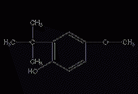 3-tert-butyl-4-hydroxyanisole structural formula