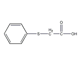 Phenylthioacetic acid structural formula