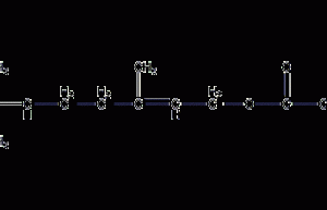 Geranyl acetate structural formula