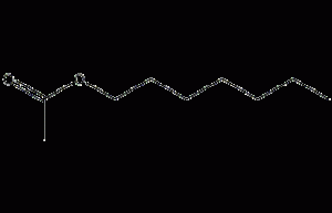 Heptyl acetate structural formula