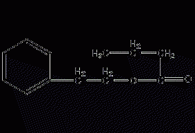 Phenethyl butyrate structural formula