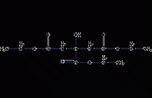 Triethyl citrate structural formula