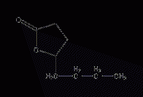 1,4-octanolactone structural formula