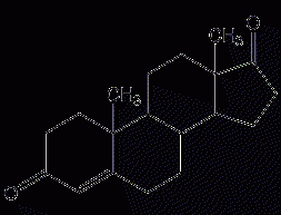 4-Androstenol-3,17-dione structural formula