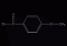 Structural formula of p-anisoleyl chloride