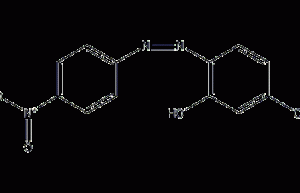 Structural formula of p-nitrophenylazoresorcin