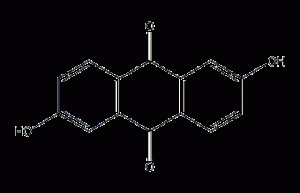 2,6-dihydroxyanthraquinone structural formula