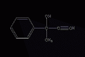 2-phenyl-3-butyn-2-ol structural formula