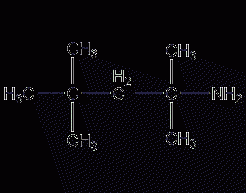 Structural formula of tert-octylamine