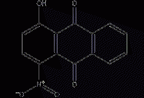 Hydroxynitroanthraquinone structural formula