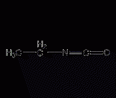 Ethyl isocyanate structural formula