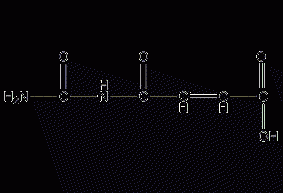 N-carbamoylmaleic acid structural formula