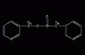 Structural formula of benzyl phenylacetate