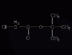 Structural formula of tert-butyl chloroacetate