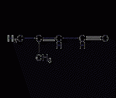 3-methyl-2-butenal structural formula