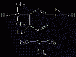 3,5-di-tert-butyl-4-hydroxybenzyl alcohol structural formula