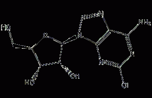 2-chloroadenosine structural formula