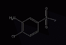 3-amino-4-chlorophenylsulfonyl fluoride structural formula