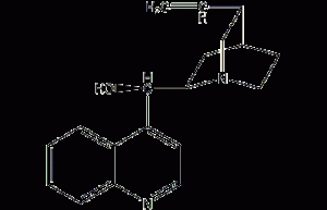 Structural formula of cinchonine